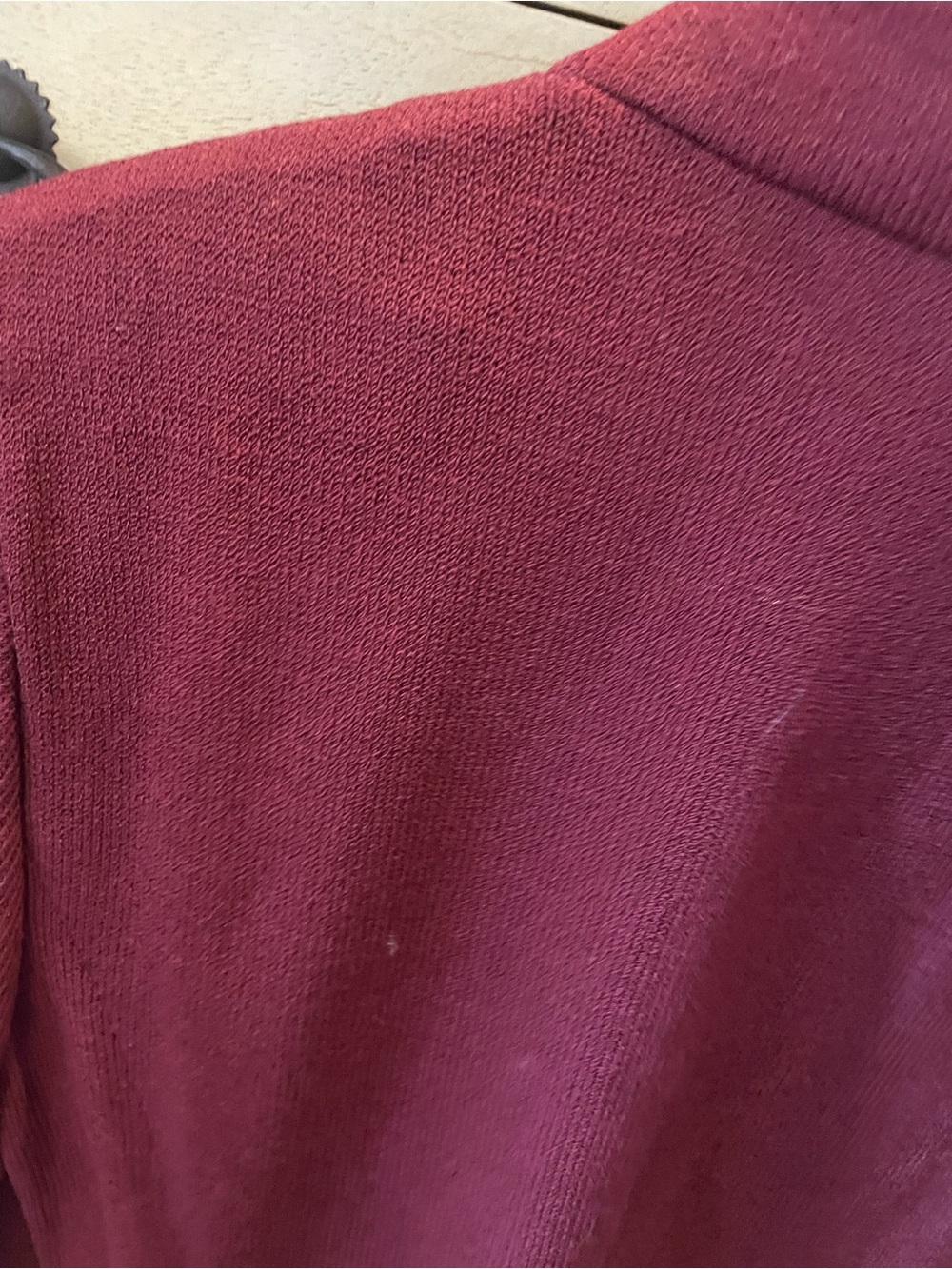 St John Evening Burgundy Structured Sweater - Picture 5 of 6